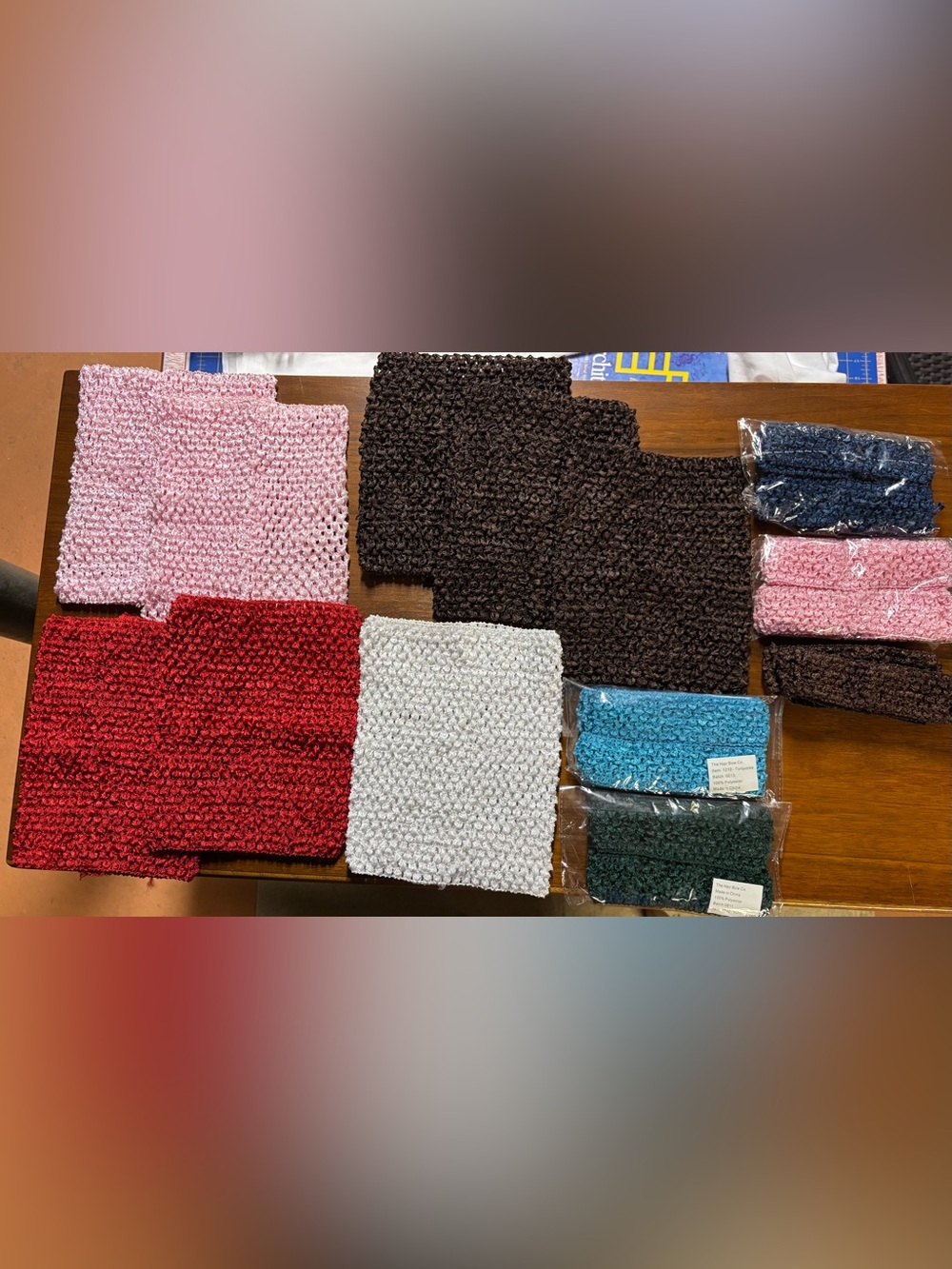 Elastic Crochet Tubes, Wide Knitted Chest Wraps & Headbands